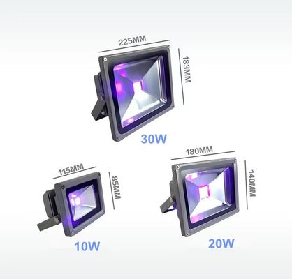 IP66 فضای باز UV Flood Light Air Cooling با فاصله انتشار 500 میلی متر