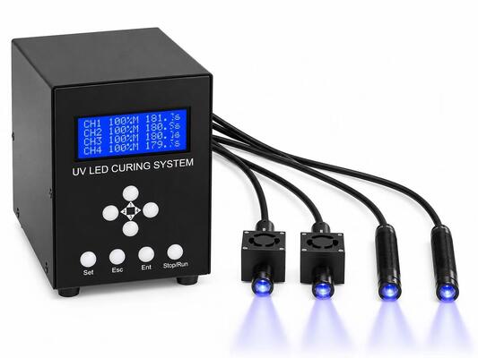 سیستم خشک کردن نقطه های چند کانال UV LED با خروجی تابش بالا و تولید گرما کم برای مونتاژ دقیق